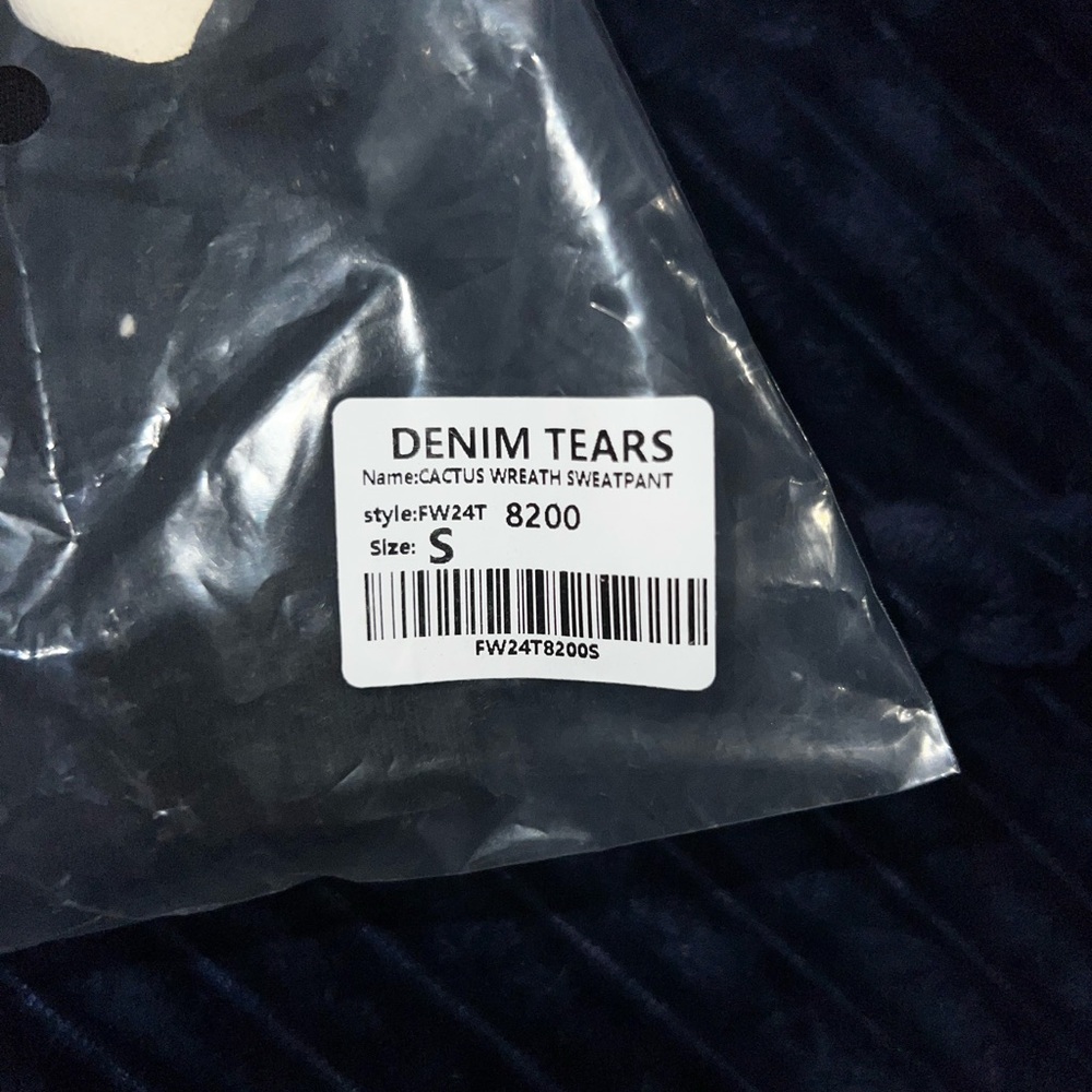 Denim Tears Cactus Wreath Sweatpants - Black